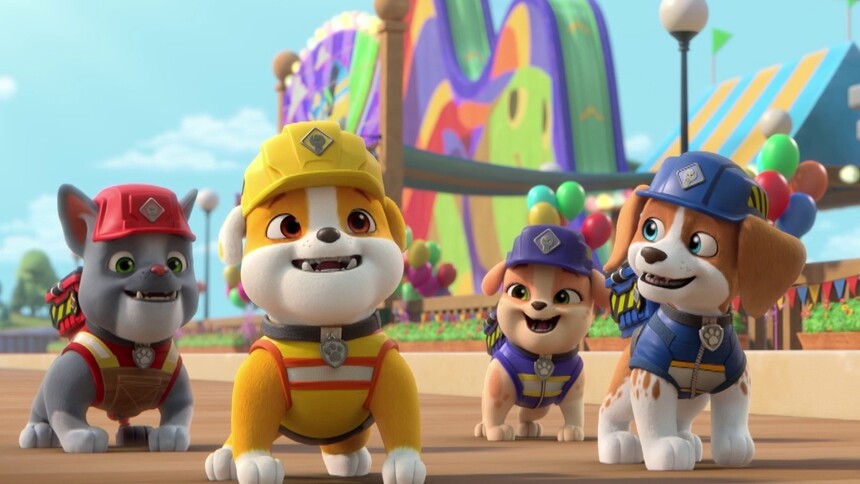 《汪汪队之小砾与工程家族2》精彩抢先看：一起嗨唱工程建筑之歌