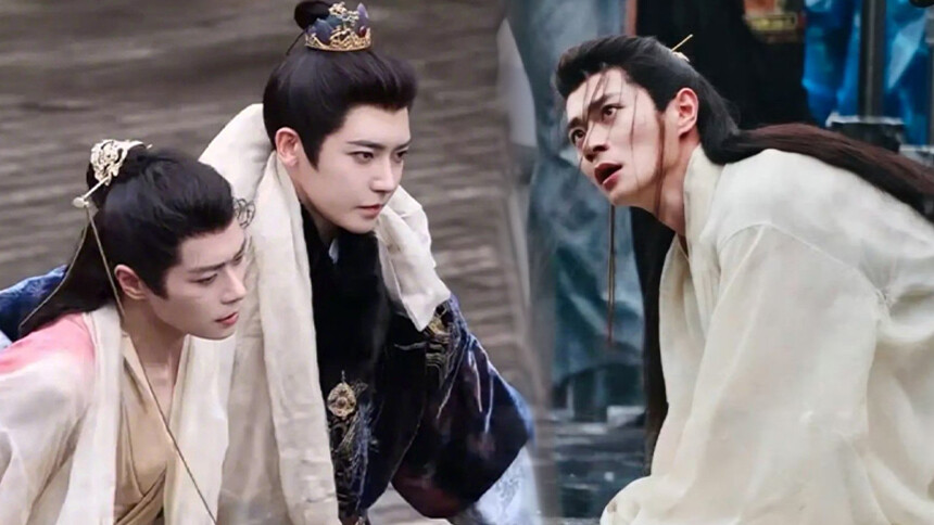 侯明昊曹骏《玉茗茶骨》同框路透 兄弟对视情绪感染力强