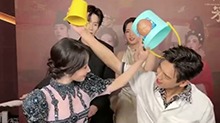 杨紫李现互戴水桶挑战