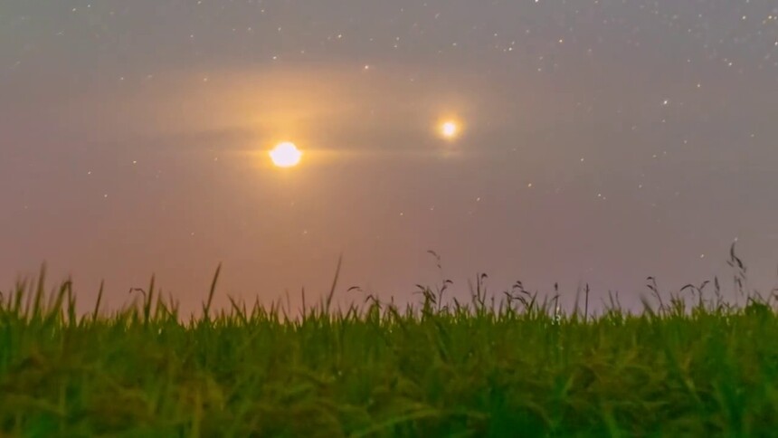 星空相册｜金星、木星“联袂”出演“双星伴月”