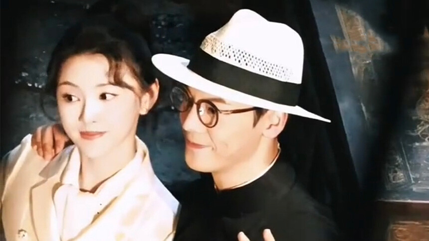 陈伟霆王奕婷《九门》片场同框路透 相视一笑氛围超甜