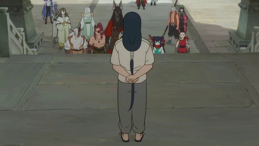 无限以一敌多拦住妖精进攻人类