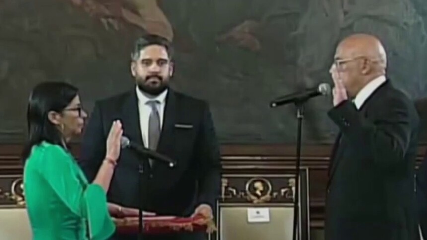 新华社消息｜罗德里格斯宣誓就任委内瑞拉临时总统