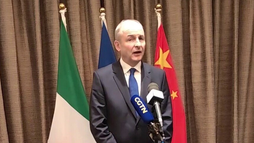 爱尔兰总理：愿与中方深化经贸合作 增进多边事务协调