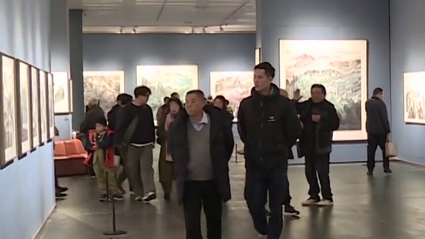 “刘左钧中国画展”在长沙李自健美术馆开幕：连环画《袁隆平》影响广泛 水墨画风格自成一派