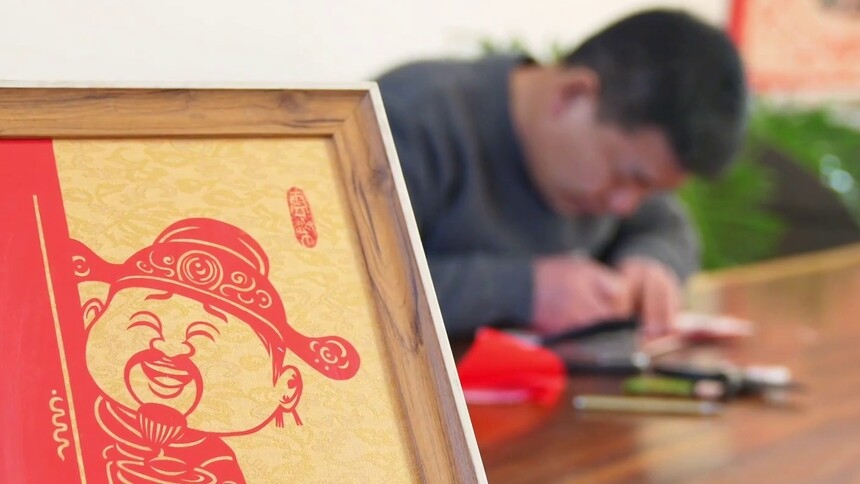 千城百县看中国·福马迎春丨山东广饶：年味剪纸