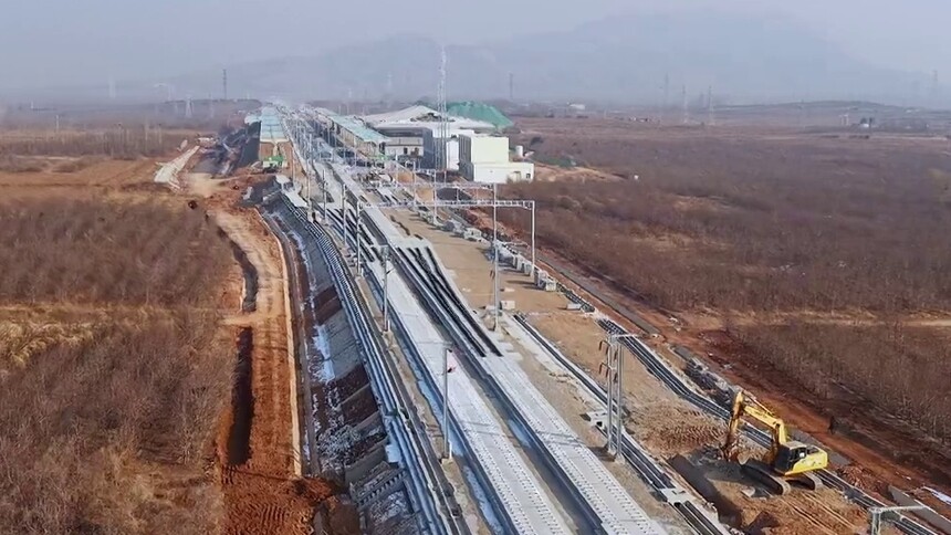 河北曲阳：雄忻高铁曲阳段建设全速推进