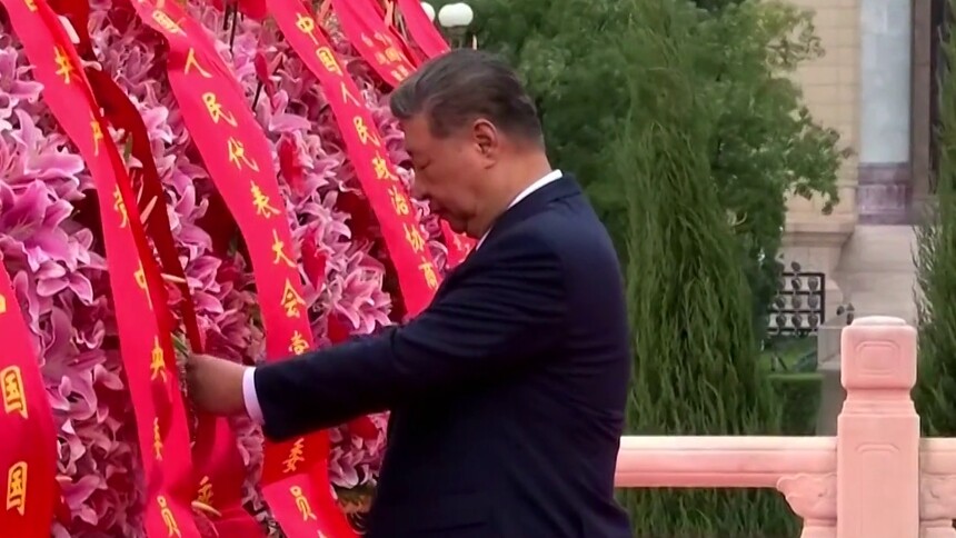 烈士纪念日向人民英雄敬献花篮仪式在京隆重举行 习近平李强赵乐际王沪宁蔡奇丁薛祥李希韩正出席